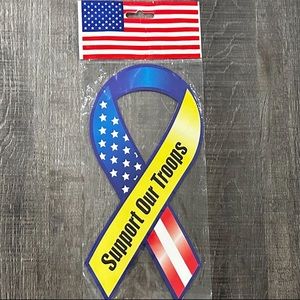 💞 New “Support Our Troops” Yellow Ribbon Magnet
